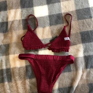 Bathing suit top and bottom